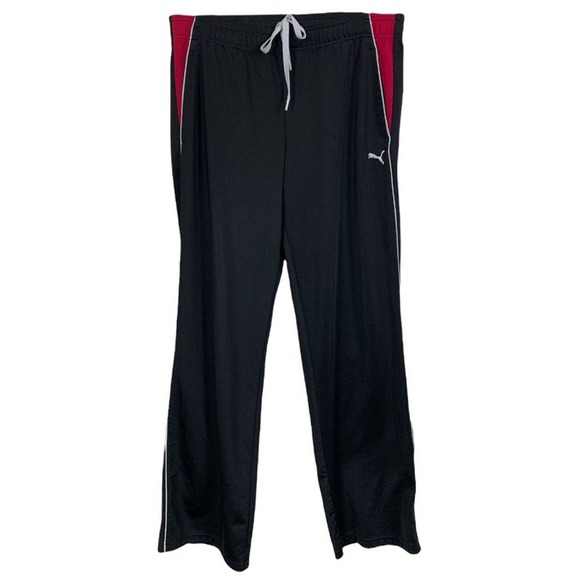 PUMA SPORT LIFESTYLE ATHLETIC SWEATPANTS SIZE L ADJUSTABLE DRAWSTRING TWO POCKET - Picture 1 of 10